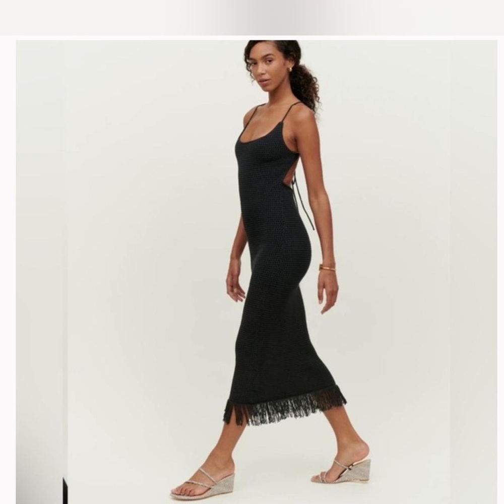 NWT Reformation Alexina Open Knit Dress